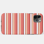 Coques Case-Mate iPhone Belles rayures blanches roses (Dos (Horizontal))
