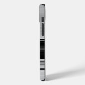 Coques Case-Mate iPhone Belles rayures gris noir (Verso / Gauche)