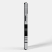 Coques Case-Mate iPhone Belles rayures gris noir (Verso / Droite)