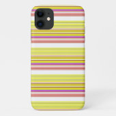 Coques Case-Mate iPhone Belles rayures jaunes blanches (Dos)