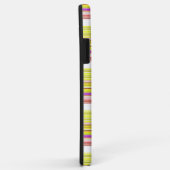 Coques Case-Mate iPhone Belles rayures jaunes blanches (Dos/Droite)