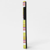 Coques Case-Mate iPhone Belles rayures jaunes blanches (Dos/Gauche)