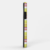 Coques Case-Mate iPhone Belles rayures jaunes blanches (Dos/Droite)