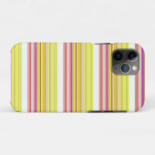 Coques Case-Mate iPhone Belles rayures jaunes blanches (Dos (Horizontal))