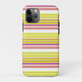 Coques Case-Mate iPhone Belles rayures jaunes blanches (Dos)