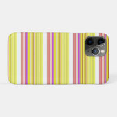 Coques Case-Mate iPhone Belles rayures jaunes blanches (Dos (Horizontal))