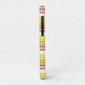 Coques Case-Mate iPhone Belles rayures jaunes blanches (Dos/Gauche)