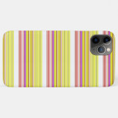 Coques Case-Mate iPhone Belles rayures jaunes blanches (Dos (Horizontal))