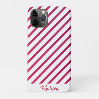 Case-Mate iPhone Case Belles rayures roses et rouges
