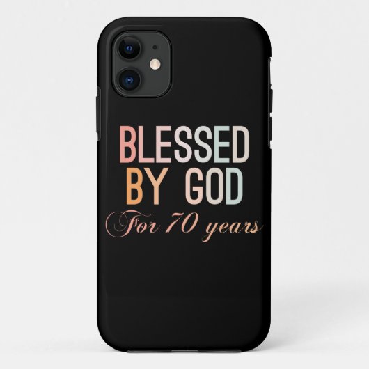 Coques Case-Mate iPhone Béni par Dieu pendant 70 ans (Dos)