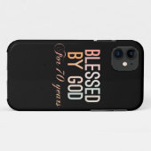 Coques Case-Mate iPhone Béni par Dieu pendant 70 ans (Dos (Horizontal))