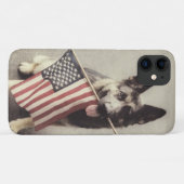 Coques Case-Mate iPhone Berger allemand avec drapeau américain (Dos (Horizontal))