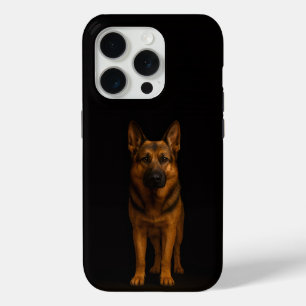 Coque iPhone 15 Pro Berger allemand Black 4 Luxe iPhone 15 Pro Mate