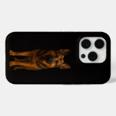 Coques Case-Mate iPhone Berger allemand Black 4 Luxe iPhone 15 Pro Mate (Verso (horizontal))