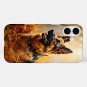 Coques Case-Mate iPhone Berger allemand en automne (Verso (horizontal))