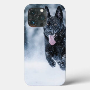 Case-Mate iPhone Case Berger allemand noir dans la couverture de duvet d