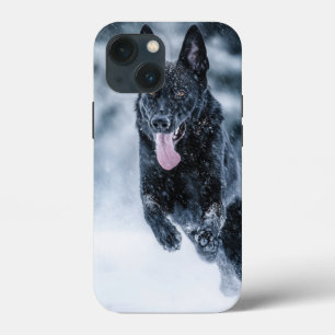 Case-Mate iPhone Case Berger allemand noir dans la couverture de duvet d