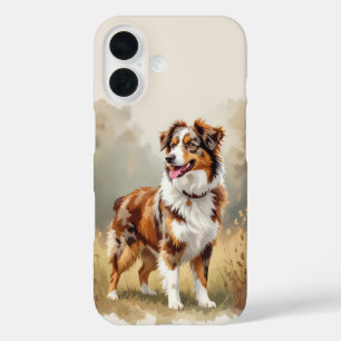 Coques iPhone 16 Berger Australien Red Merle