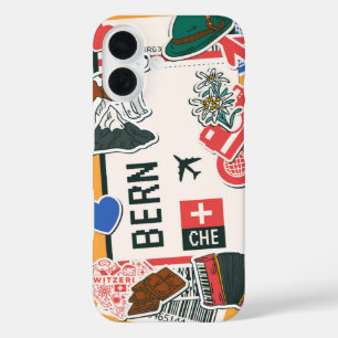 Coques iPhone 16 Bern Boarding Pass - Suisse Travel Culture