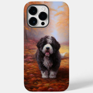 Coque Pour Pour iPhone 14 Pro Max Bernedoodle en automne Leaves automne Inspire