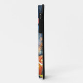 Coques Case-Mate iPhone Bernedoodle Halloween avec citrouilles effrayant (Dos/Gauche)