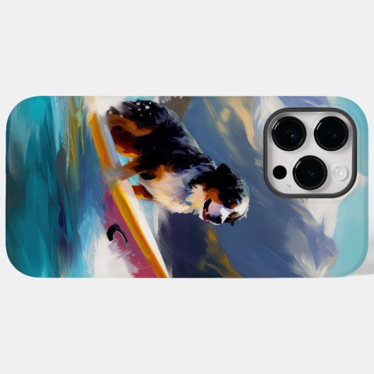 Coques Case-Mate iPhone Bernese Mountain Beach Surf Paining (Verso (horizontal))