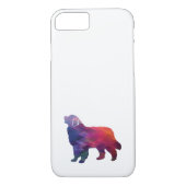 Coques Case-Mate iPhone Bernese Mountain Dog Geo Silhouette Purple (Dos)