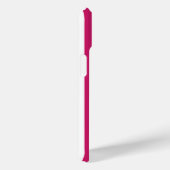 Coques Case-Mate iPhone Berry and White Monogrammed Stripes (Verso / Droite)