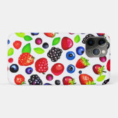 Coques Case-Mate iPhone Berry Burst : Motif de fruits (Dos (Horizontal))