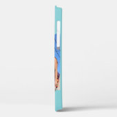 Coques Case-Mate iPhone Besoins modernes Photo Monogramme | Bleu (Verso / Gauche)