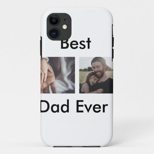 Coques Case-Mate iPhone best dad ever happy fête des pères ajouter votre p (Dos)