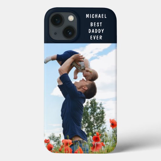 Coques Case-Mate iPhone Best Daddy Ever Ajouter Votre Propre Photo Nom Per (Verso)