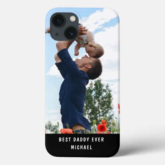 Coques Case-Mate iPhone Best Daddy Ever Ajouter Votre Propre Photo Nom Per (Verso)