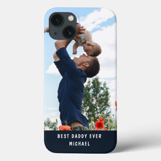 Coques Case-Mate iPhone Best Daddy Ever Ajouter Votre Propre Photo Nom Per (Verso)