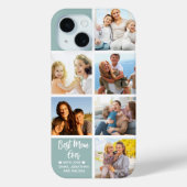 Coques Case-Mate iPhone Best Mom Ever Collage 6 Photos of Children's (Verso)