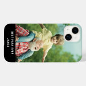 Coques Case-Mate iPhone Best Papa Ever Ajouter Votre Propre Photo Nom Pers (Verso (horizontal))