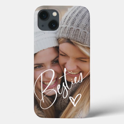 Coques Case-Mate iPhone Bestés dans le script tendance | Photo avec coeur (Verso)
