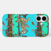 Coques Case-Mate iPhone BESTIAIRE MÉDIÉVAL FAISANT DE LA MUSIQUE, Lapin, B (Verso (horizontal))