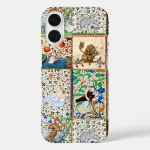 COQUES iPhone 16  BESTIAIRE MÉDIÉVAL JOUER DES INSTRUMENTS MUSICAUX