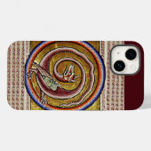 COQUES Case-Mate iPhone BESTIAIRE MÉDIÉVAL, SNAKE DRAGON CIRCLES (Verso (horizontal))