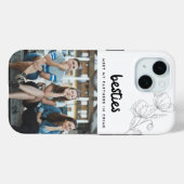 Coques Case-Mate iPhone Besties Friend Citation Six Photo Collage (Verso (horizontal))