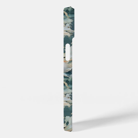 Coques Case-Mate iPhone Bêta poisson bleu blanc (Verso / Droite)
