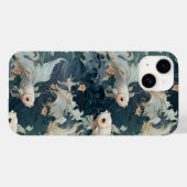 Coques Case-Mate iPhone Bêta poisson bleu blanc (Verso (horizontal))