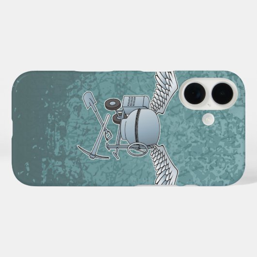 Coques Case-Mate iPhone Béton bleu-gris (Verso (horizontal))