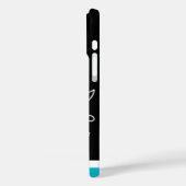 Coques Case-Mate iPhone Beurre bleu et fleurs d'Aqua (Verso / Gauche)