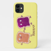 Coques Case-Mate iPhone Beurre d'arachide mignonne et caricature sandwich  (Dos)