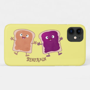 Case-Mate iPhone Case Beurre d'arachide mignonne et caricature sandwich