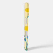 Coques Case-Mate iPhone Beurre jaune et bleu floral (Verso / Droite)