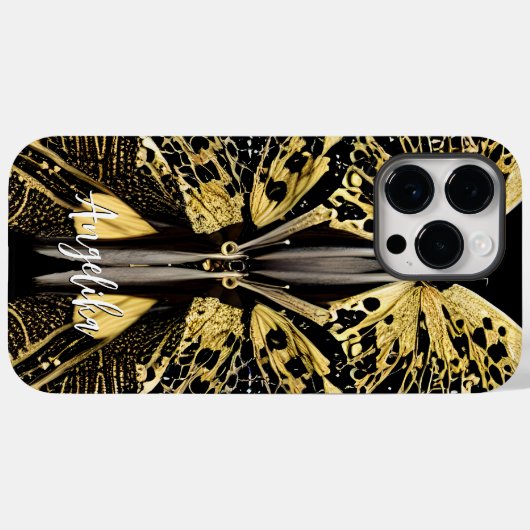 Coques Case-Mate iPhone Beurre-papillon - Couverture de lancer personnalis (Verso (horizontal))