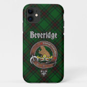 Coques Case-Mate iPhone Beveridge Clan Badge & Tartan Phone Case (Dos)